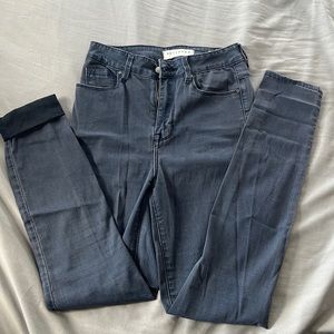 Super high rise skinny jeans